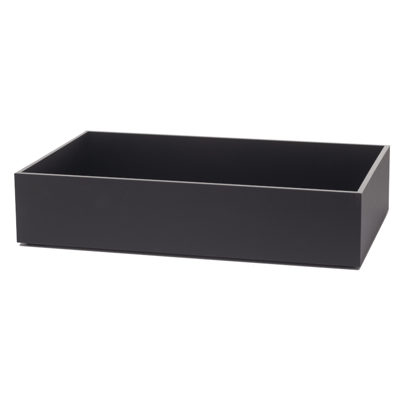 T-Collection box akryl, černý, 530x325x100 mm
