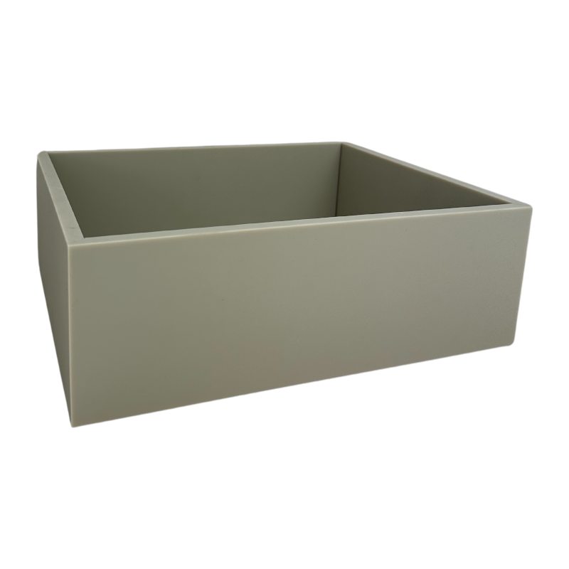T-Collection box akryl, khaki, 325x265x75 mm