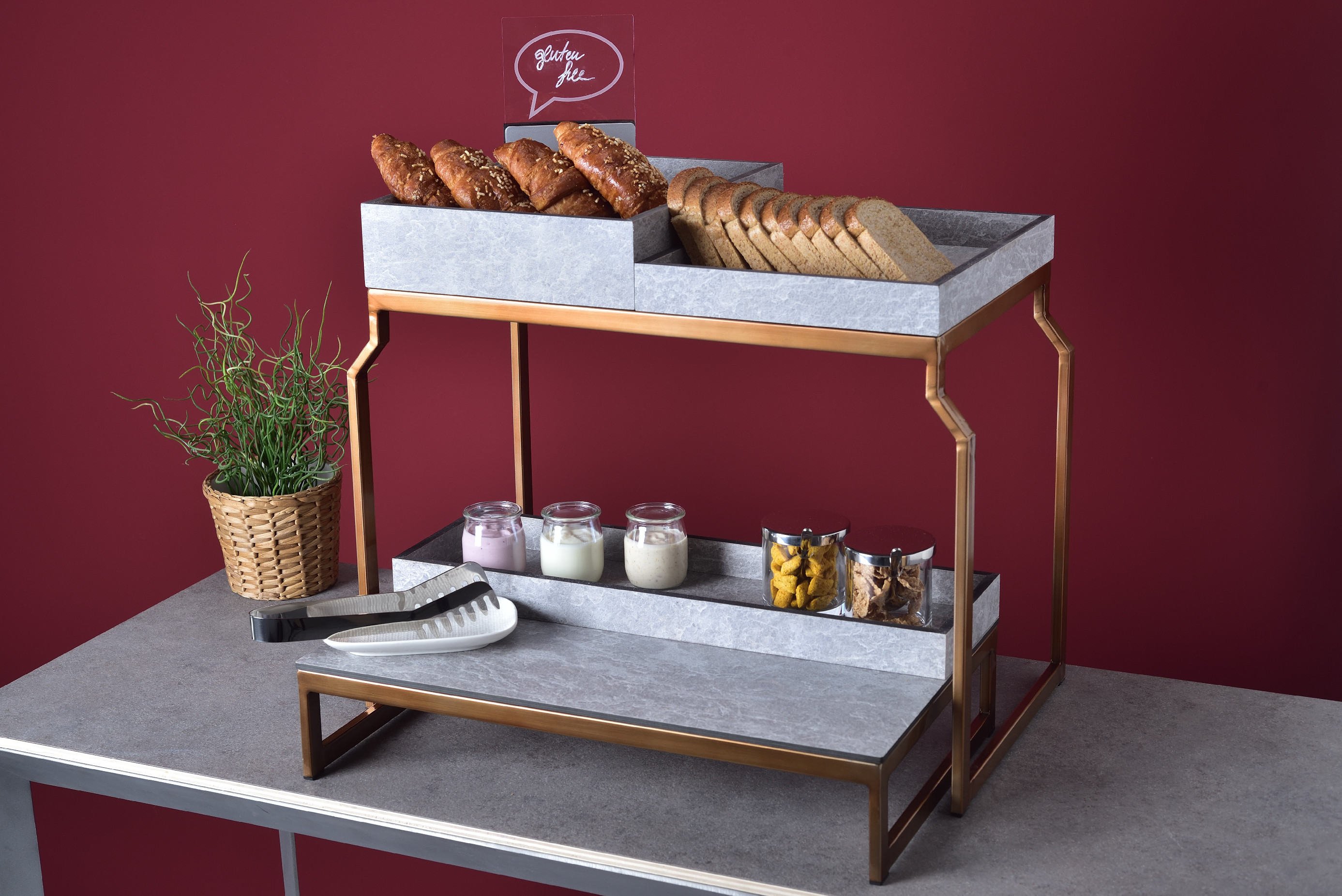 T-Collection box HPL, 530x162x40 mm, dekor beton
