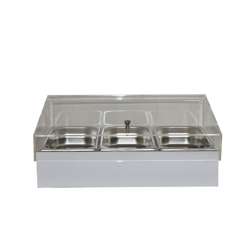 Chladicí box pro gastronádoby s krytem GN 1/1, bílý