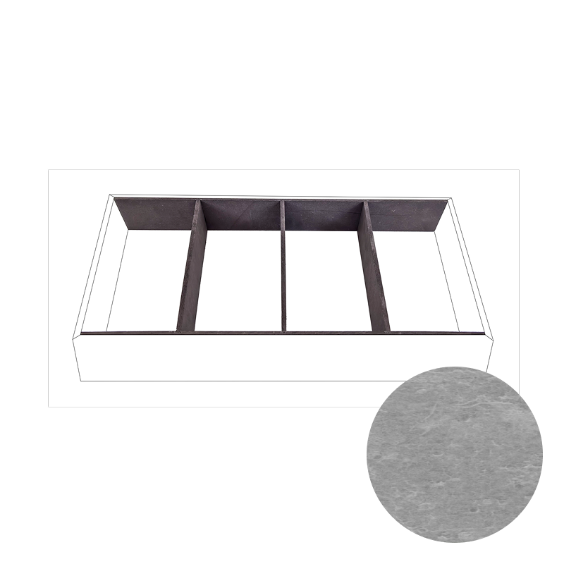 Příborník GN 1/1, dekor beton
