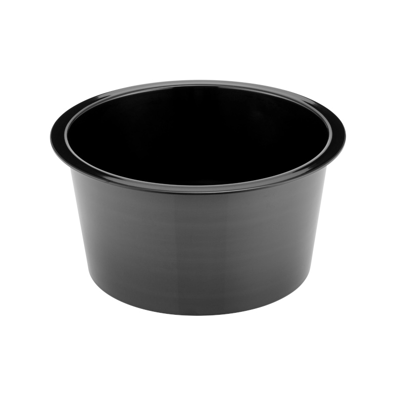 Vložka pro podstavec, melamin, pr. 250 mm, v: 125 mm, černá