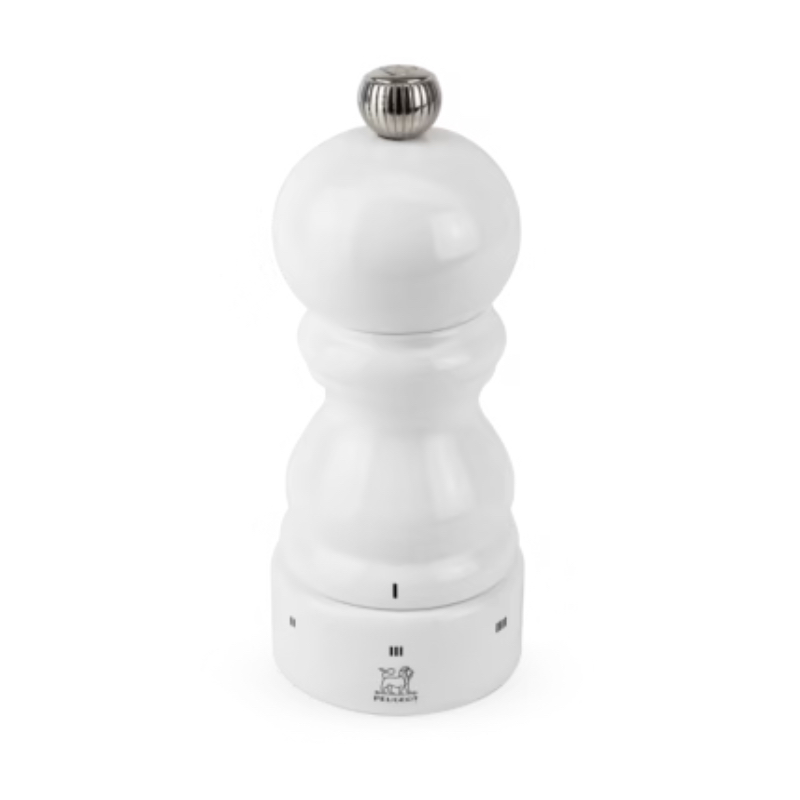 Mlýnek Paris Zirlion na sůl, bílý 12 cm