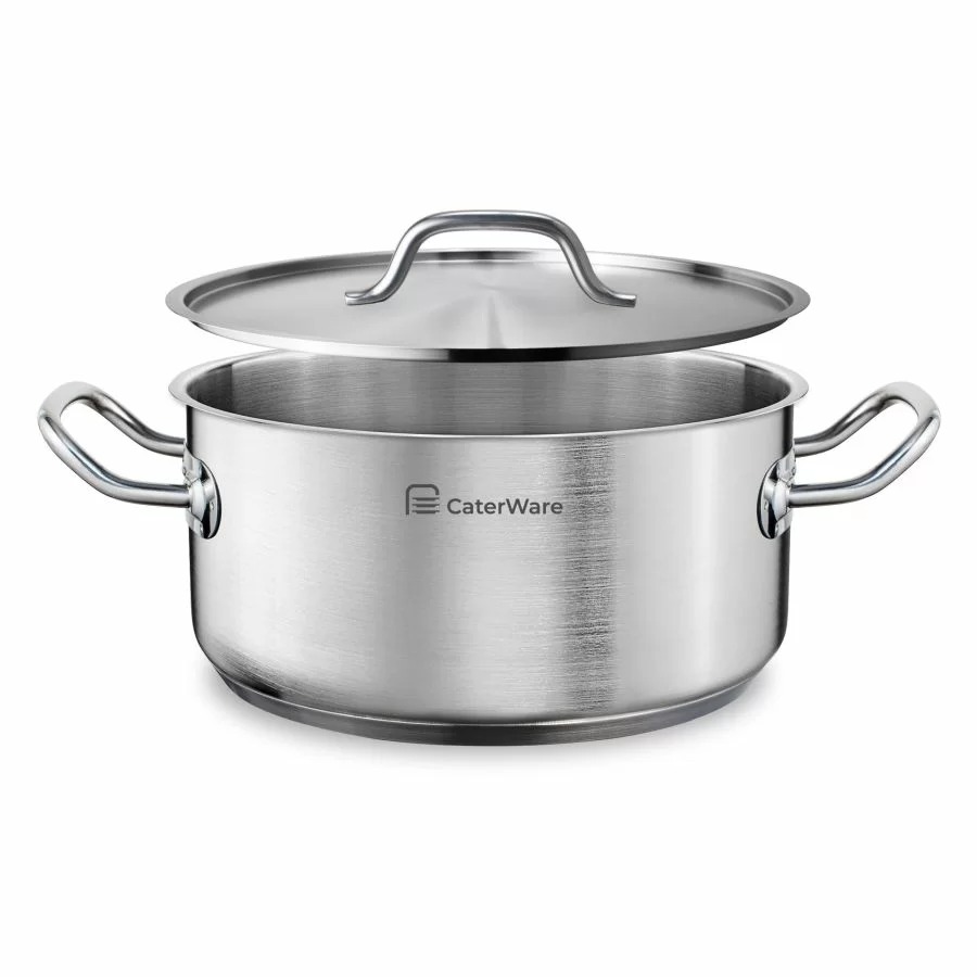 Kastrol nízký CaterWare, nerez. 5 l, pr. 24 cm