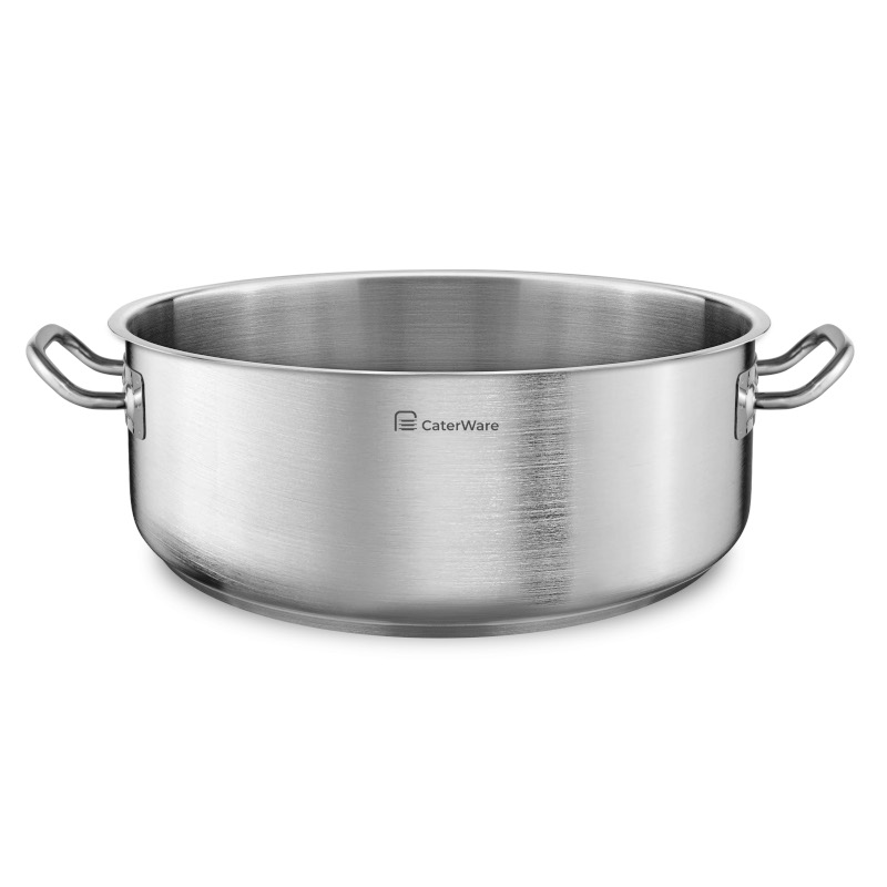 Kastrol nízký CaterWare, nerez. 14,3 l, pr. 36 cm