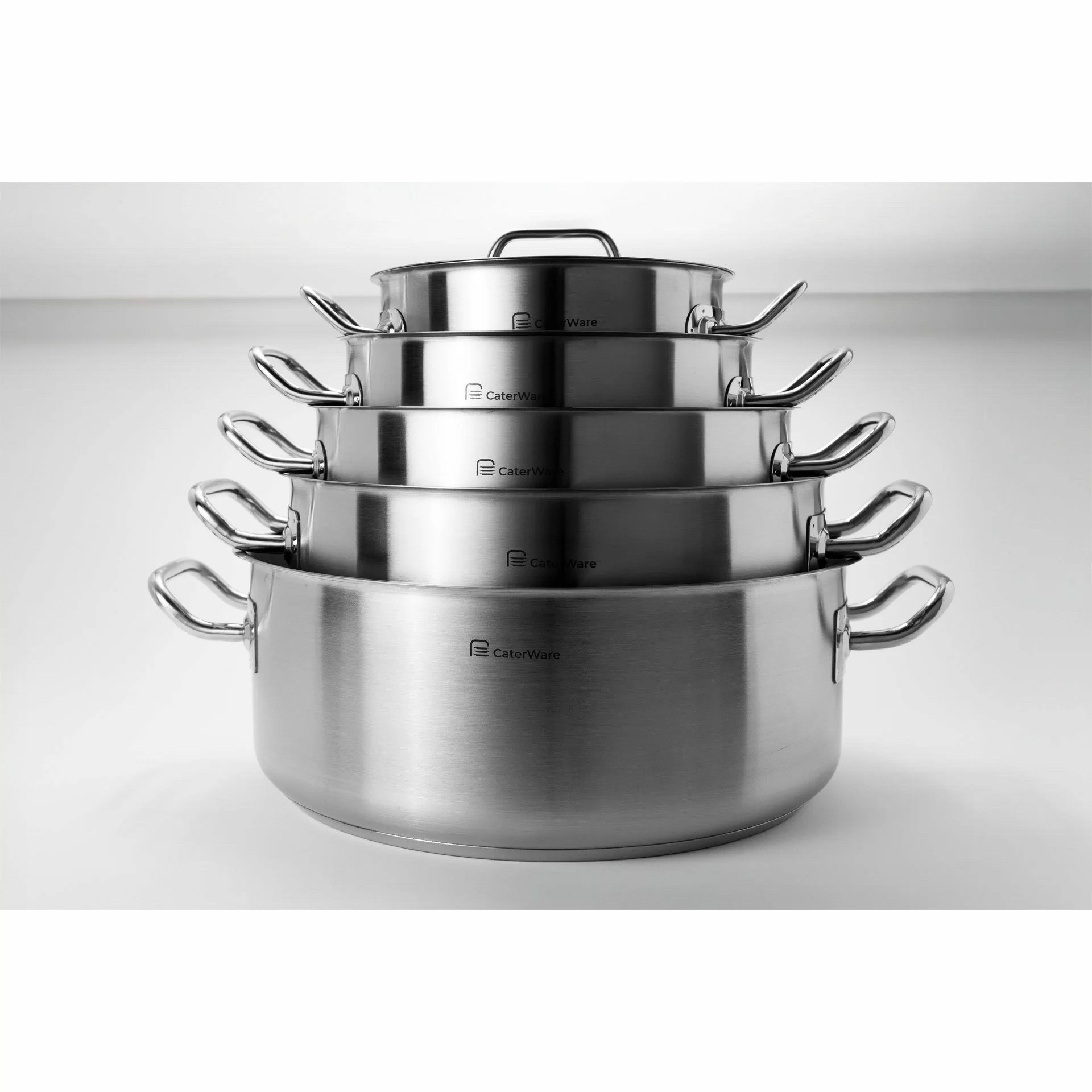 Kastrol nízký CaterWare, nerez. 18,8 l, pr. 40 cm