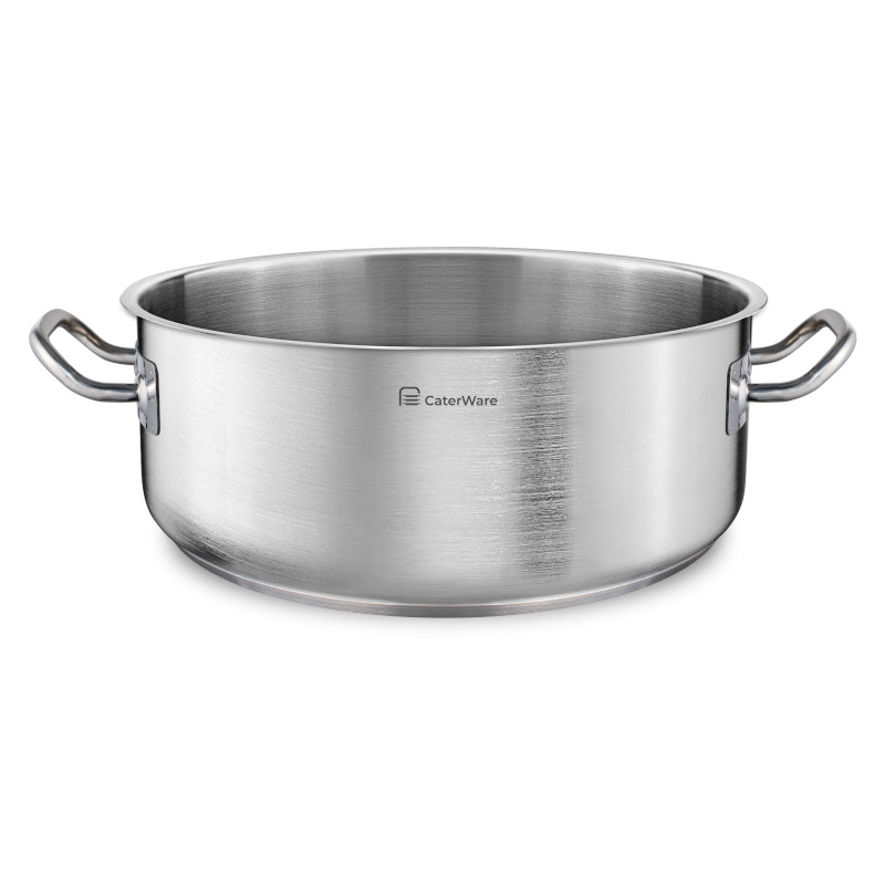 Kastrol nízký CaterWare, nerez. 18,8 l, pr. 40 cm