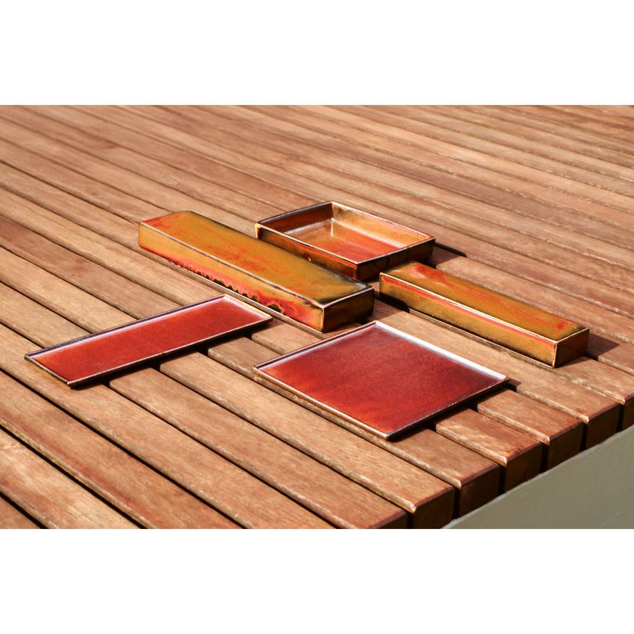 Flame talíř obdelný 34x11 cm