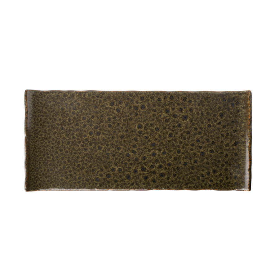 Alga talíř obdélný 34x15 cm, zelený