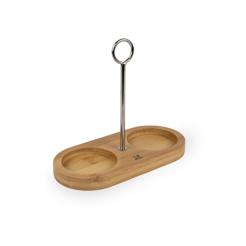 Stojan na mlýnky Linea 17 cm s rukojetí, přírodní