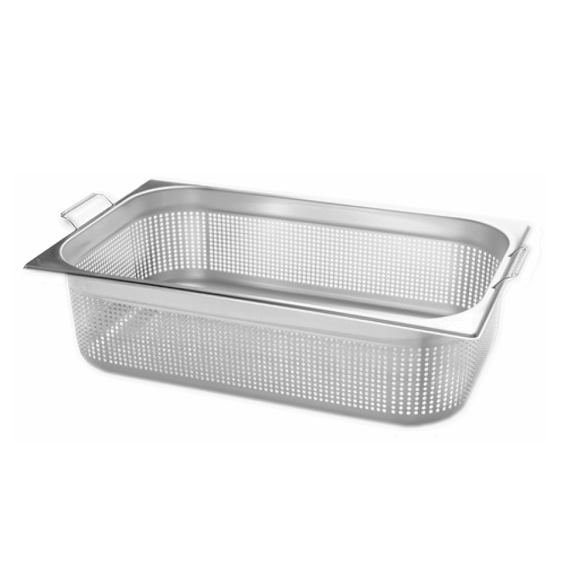 Gastronádoba Standard děrovaná s úchyty GN 1/1 100 mm